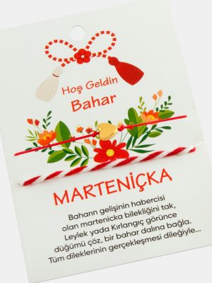 2 Adet Kalpli Marteniçka Bileklik-Kırmızı