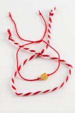 2 Adet Kalpli Marteniçka Bileklik-Kırmızı - Görsel 3