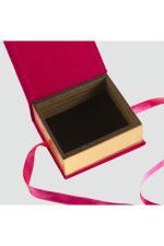 Kurdale Kadife Ahşap Lüx Kelepçe Bileklik Kutusu-Siyah - Görsel 2