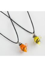 Arı Cam Kolye-Sarı - Görsel 2