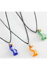 Ördek Cam Kolye-Renkli - Görsel 3