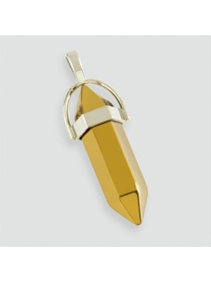 Hematit Point Kolye Ucu-Sarı