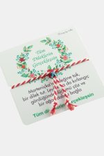 Nazar Boncuklu Marteniçka Bileklik  Toptan marteniçka bileklik-Kırmızı