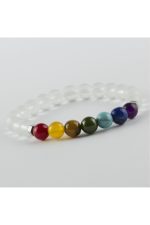 7li Doğaltaş Çakra Bileklik-Şeffaf - Görsel 2