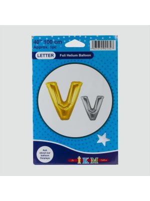 Sarı Renkli 40X100 Harfli Folyo Balon-V