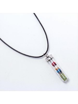 Fanus Canlı Kolye-Gümüş Rengi