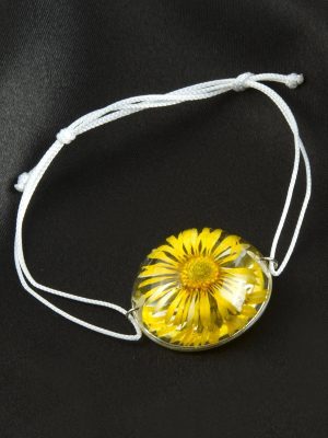 Papatya Epoksi Bileklik-Sarı