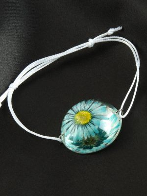 Papatya Epoksi Bileklik-Mavi