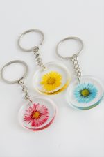 Papatya Epoksi Anahtarlık-Renkli - Görsel 2