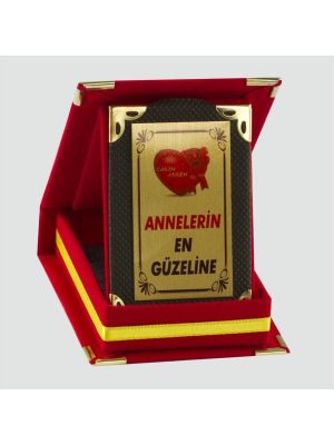 Annelerin En Güzeline Plaketi-Kırmızı
