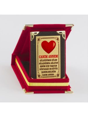 Canım Annem Plaketi-Kırmızı