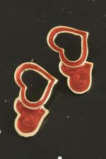 Kalp Yeni Sezon Mineli Küpe-Lila