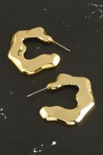 Yıldız Yeni Sezon Metal Küpe-Gümüş Rengi