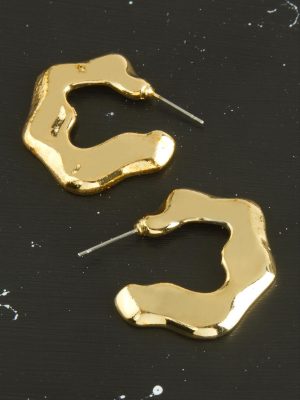 Yıldız Yeni Sezon Metal Küpe-Gümüş Rengi