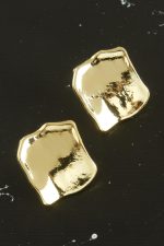 Kare Yeni Sezon Metal Küpe-Gümüş Rengi