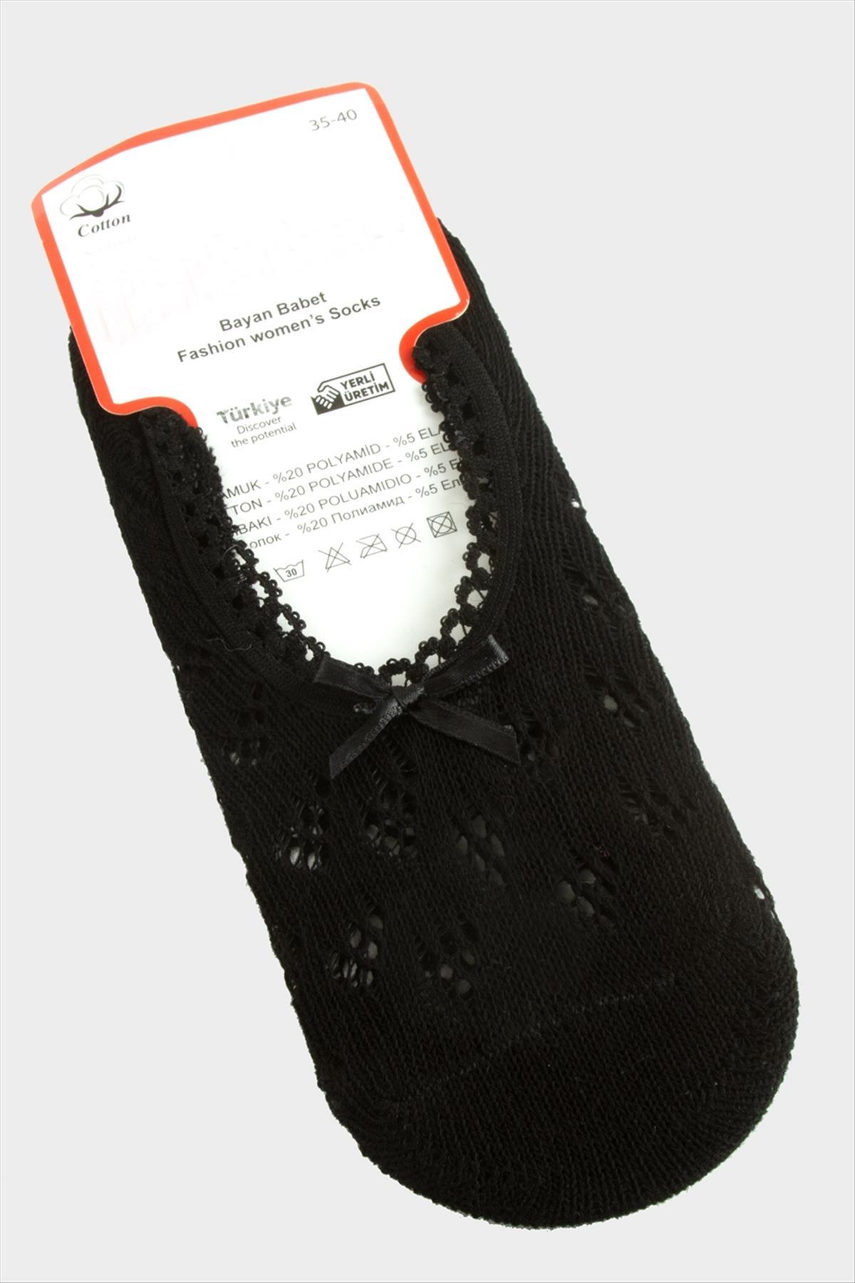 1202801_Dantel-Babet-Corap-204d.jpg Dantel Babet Çorap-Siyah - Görsel 2