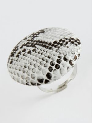 Yuvarlak Eklem Yüzük-Beyaz