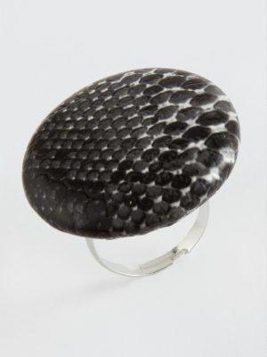 Yuvarlak Eklem Yüzük-Siyah