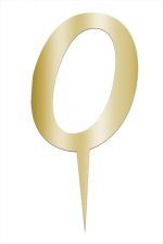 Sarı Renkli Rakam Pasta ve Kek Pleksi-Model-9