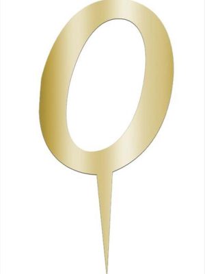 Sarı Renkli Rakam Pasta ve Kek Pleksi-Model-9