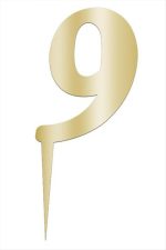 Sarı Renkli Rakam Pasta ve Kek Pleksi-Model-9 - Görsel 2