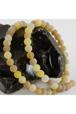 6 mm Mat Akik Taşı-Sarı