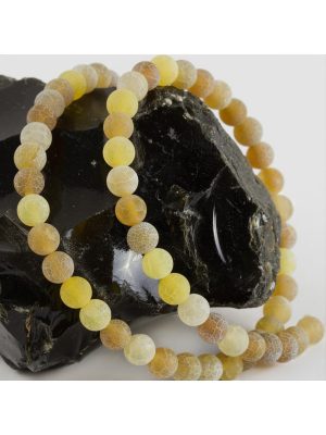 6 mm Mat Akik Taşı-Sarı