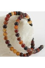 6 mm Mat Akik Taşı-Kahverengi - Görsel 2