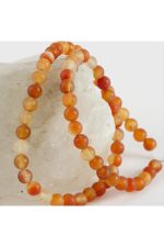 6 mm Mat Akik Taşı-Kahverengi