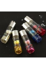 Çiçek Fanus Kolye Ucu 4 cm-Renkli - Görsel 3