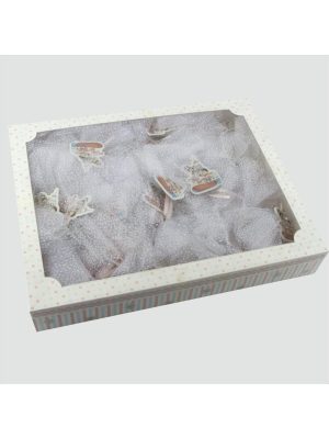 Kız Kulesi Figürlü Dolap Süsü-Beyaz