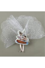 Kız Kulesi Figürlü Dolap Süsü-Beyaz - Görsel 2