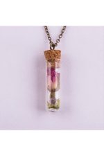 Mantar Tıpalı Canlı Kolye-Kahverengi - Görsel 3