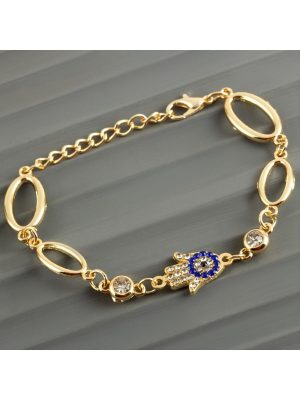 Ftm Taşlı Trend Bileklik-Sarı