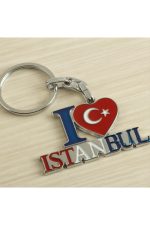 İstanbul Yazılı Metal Anahtarlık-Renkli - Görsel 2