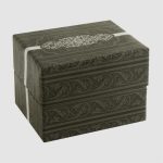 Çiçek Desenli Saat Kutusu-Gri - Görsel 2