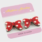 Fiyong Mıknatıslı Plastik Çocuk Küpesi-Kırmızı - Görsel 3