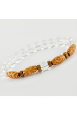 Kuvars Ahşap Trend Yeni Sezon Doğaltaşlı Bileklik-Şeffaf - Görsel 2