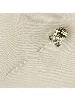 Taşlı Eşarp İğnesi-Gümüş Rengi