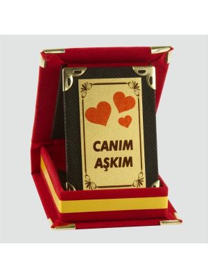 Canım Aşkım Plaketi-Kırmızı