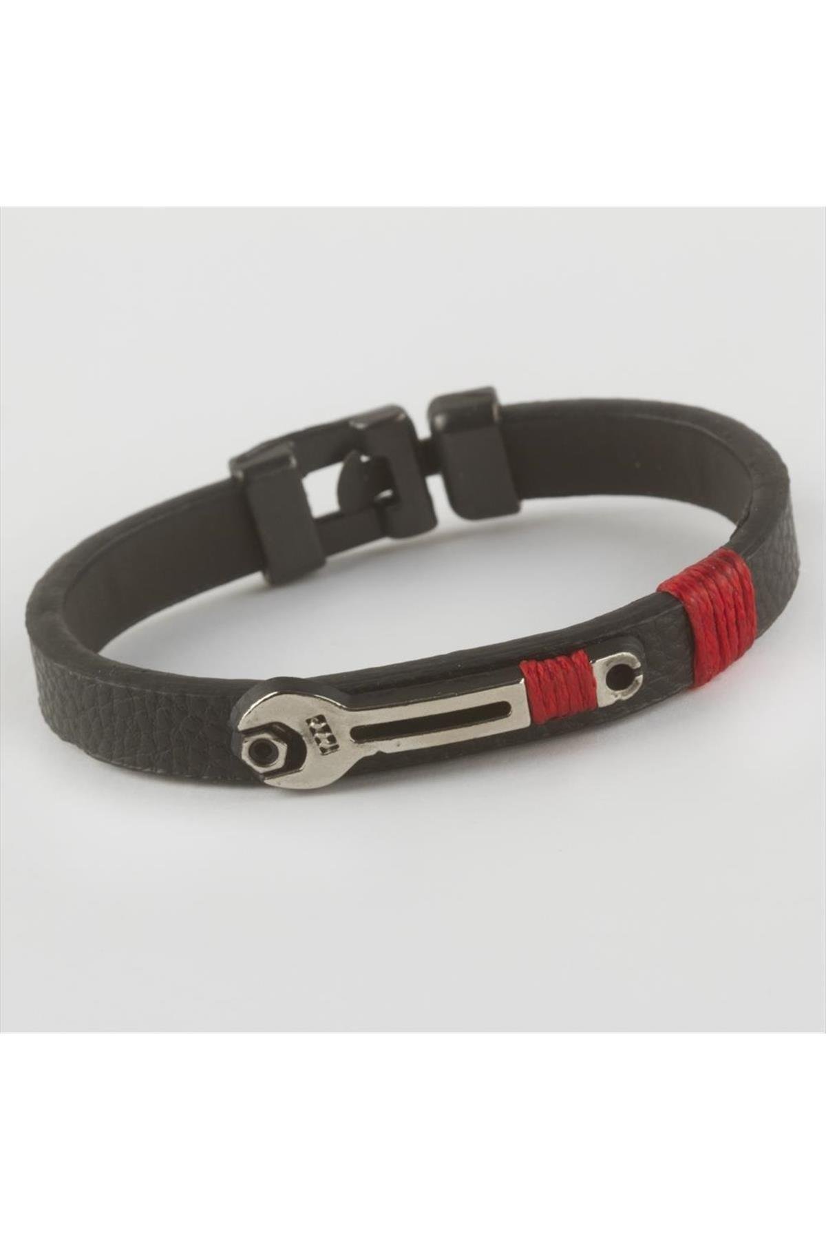 1203175_Anahtar-Figurlu-Kaliteli-Suni-Deri-Bilek-e600.jpg Anahtar Figürlü Kaliteli Suni Deri Bileklik-Siyah - Görsel 1