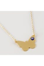 Kelebek Figürlü Kolye-Sarı