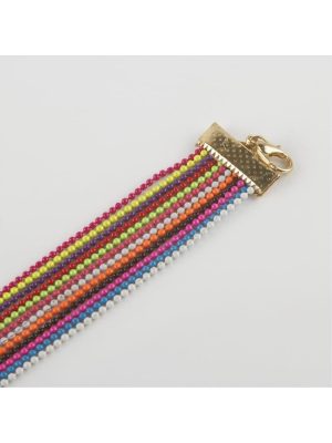 Renkli Zincir Bileklik-Renkli