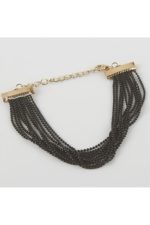 Renkli Zincir Bileklik-Siyah - Görsel 3