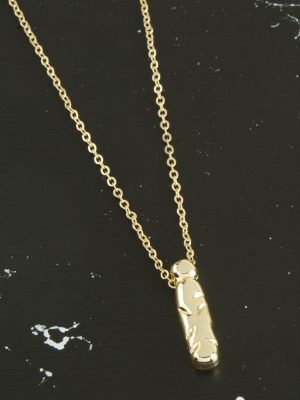 İ Harfli Balon Kolye-Sarı