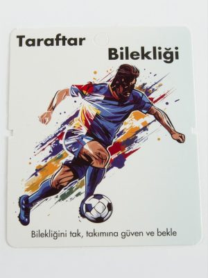 Taraftar Bileklik Kartı-Beyaz