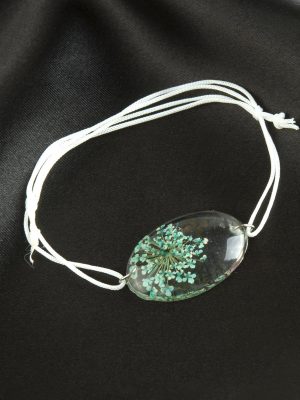 Sultan Otu Hayat Ağacı Epoksi Bileklik-Yeşil