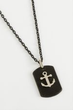 Çapa Erkek Kolye-Mavi - Görsel 2