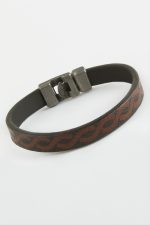 Sonsuzluk Kaliteli Suni Deri Bileklik-Bordo