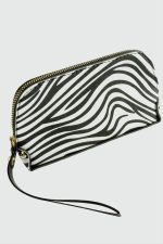 Zepra Dikdörtgen Deri Cüzdan-Beyaz